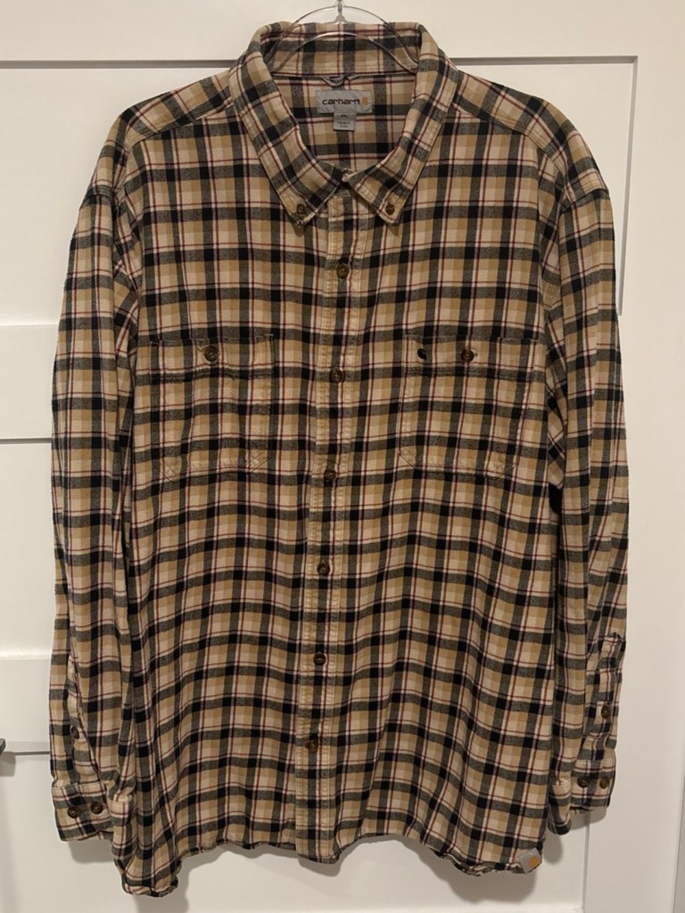 Carhartt Men’s Gorpcore Plaid Button-Up Longsleeve Shirt
